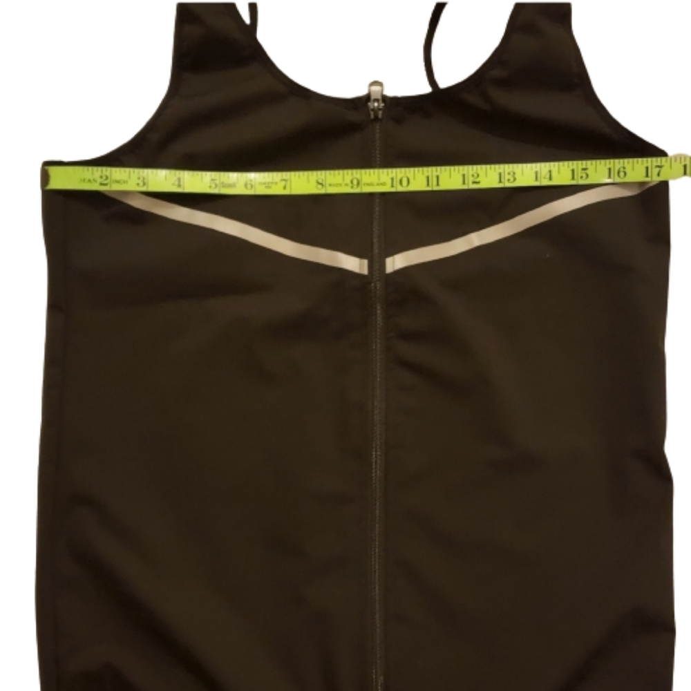 Zipper Workout Sweat Vest Waist Trainer Shaper Tank Top Size Small